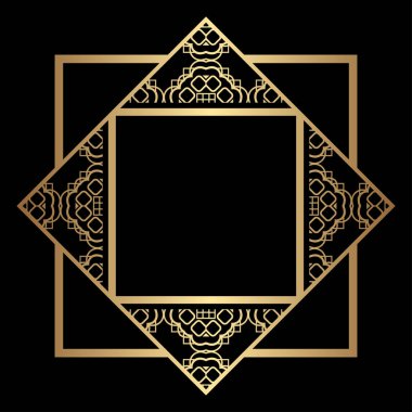 Art Deco çerçeve kenarlığı