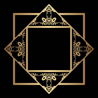 Art Deco çerçeve kenarlığı