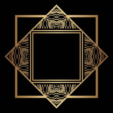 Art Deco çerçeve kenarlığı