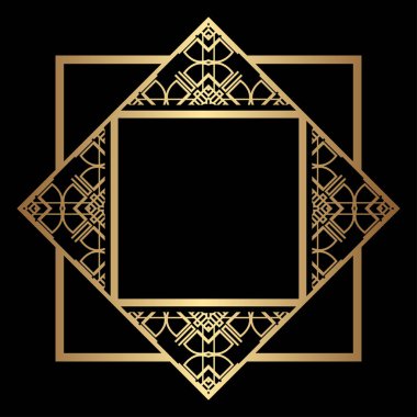 Art Deco çerçeve kenarlığı