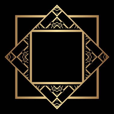 Art Deco çerçeve kenarlığı