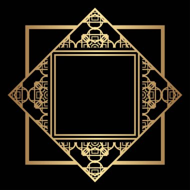 Art Deco çerçeve kenarlığı
