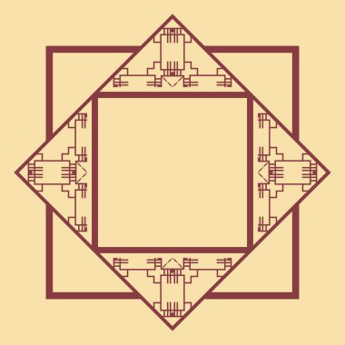 Art Deco çerçeve kenarlığı