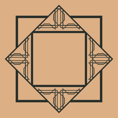 Art Deco çerçeve kenarlığı