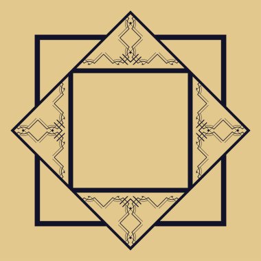 Art Deco çerçeve kenarlığı