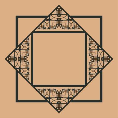 Art Deco çerçeve kenarlığı