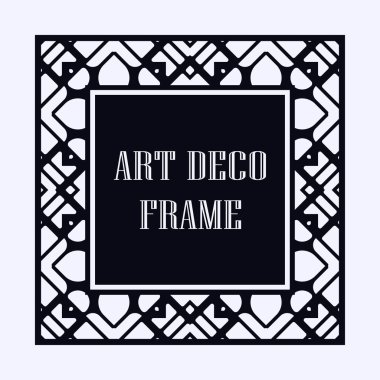 Art Deco çerçeve kenarlığı