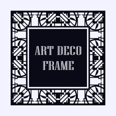 Art Deco çerçeve kenarlığı