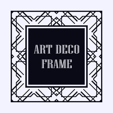 Art Deco çerçeve kenarlığı