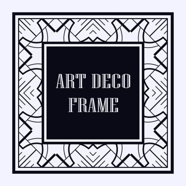 Art Deco çerçeve kenarlığı