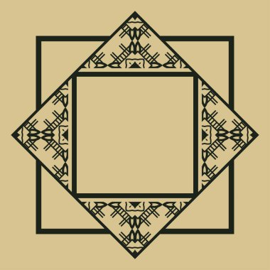 Art Deco çerçeve kenarlığı