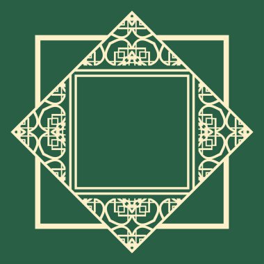 Art Deco çerçeve kenarlığı