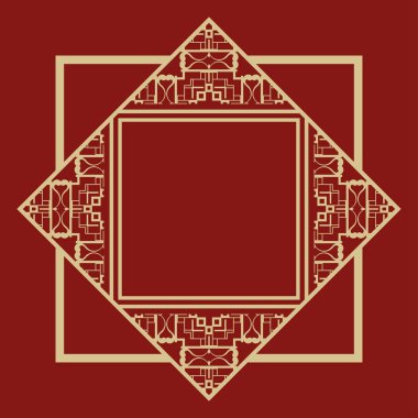 Art Deco çerçeve kenarlığı