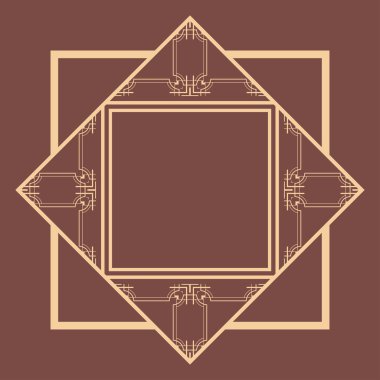 Art Deco çerçeve kenarlığı