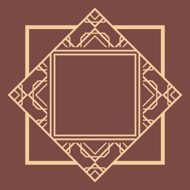 Art Deco çerçeve kenarlığı