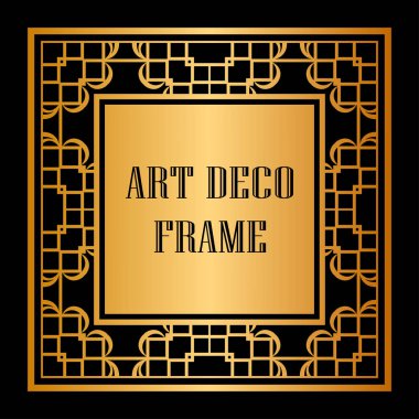 Art Deco çerçeve kenarlığı