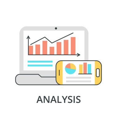 Grafik düz simgeli dizüstü bilgisayar ve akıllı telefon