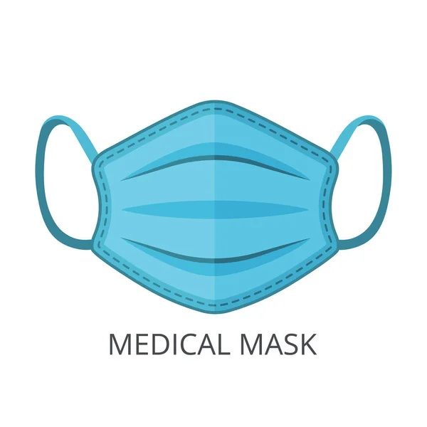 Medische beschermende gezichtsmasker icoon. Gezondheidszorg medische illustratie — Stockvector