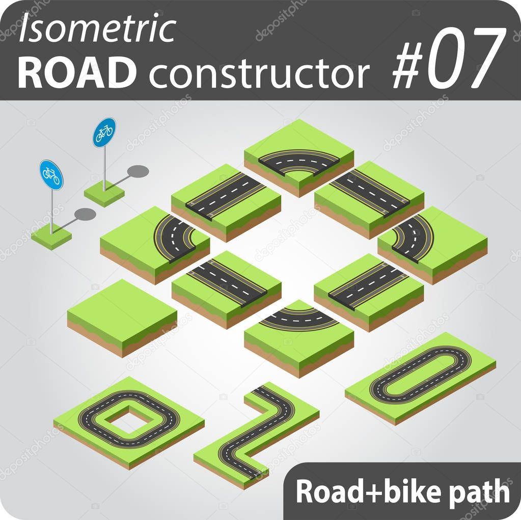 Isometric road constructor