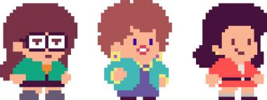 Piksel karakter kümesi