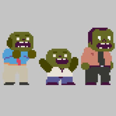 Havalı piksel karakterleri kümesi