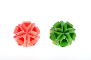 Japon sanatı Kusudama. Japon sanatı. Origami - kağıt el sanatları.