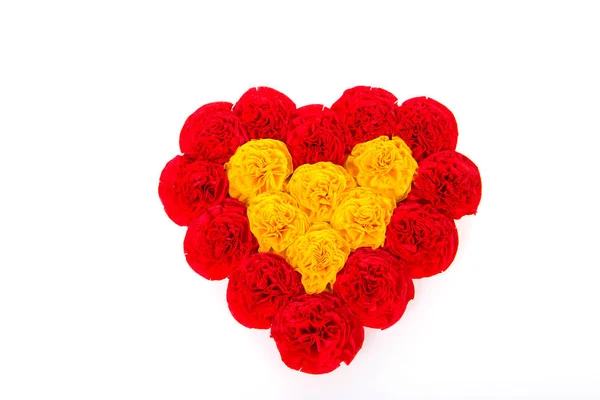 Paper heart of flowers for Valentine's Day — Stock Photo, Image