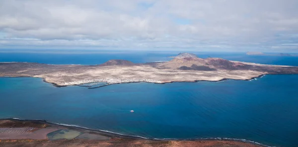 Panorama of spanish island Isla La Graciosa Stock Picture