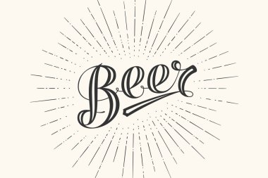 Bira kara tahta arka plan üzerinde yazı elle çizilmiş