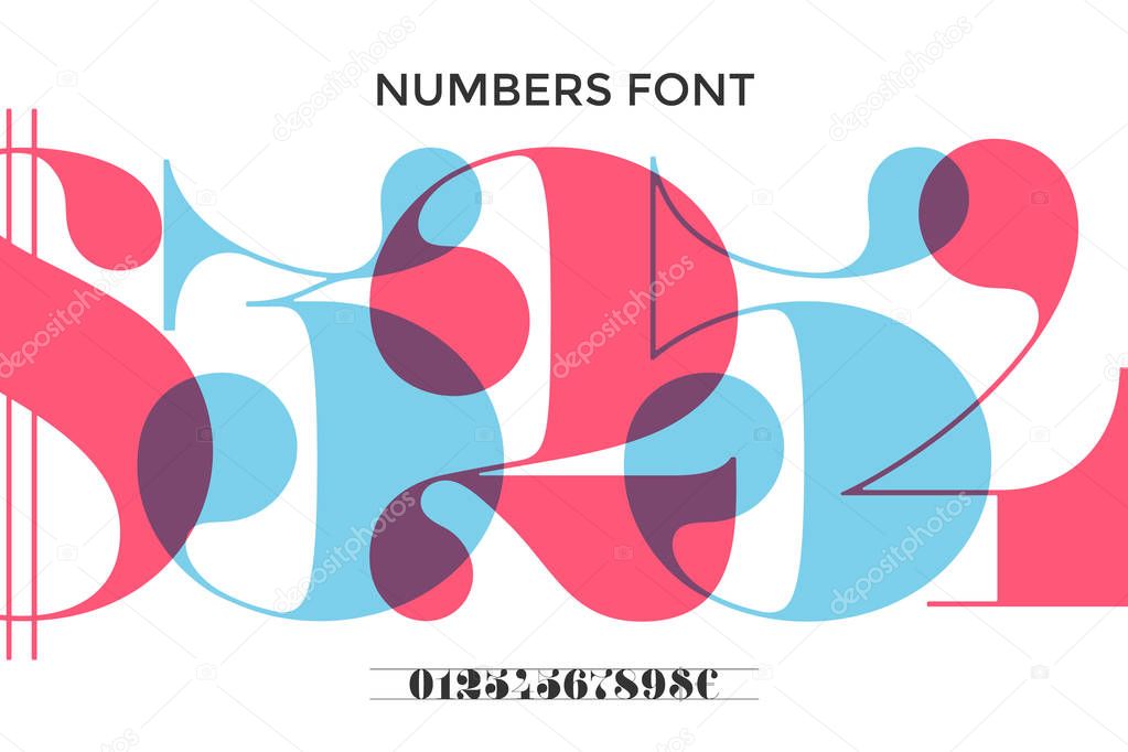 Numbers in classical french didot