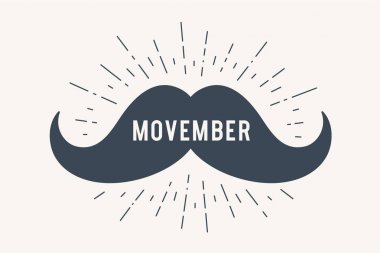 Poster ve afiş metin Movember ile
