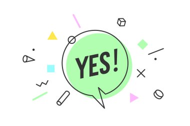 Evet. Konuşma balonu