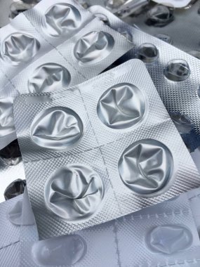 Boş alüminyum ve plastik blister paketleri hap