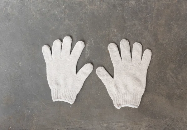 Handschuhe aus Weiß — Stockfoto