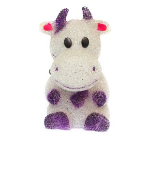 Bebek inek oyuncak beyaz arka plan üzerinde