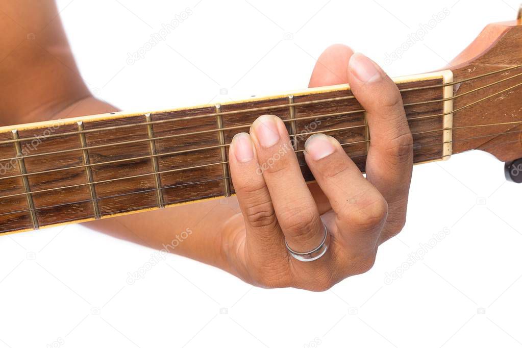 Acoustic guitar guitarist playing