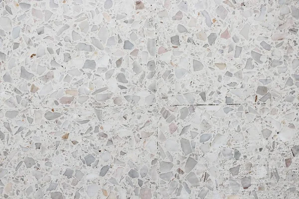 Textura de pared de piedra, suelo de terrazo, cemento blanco de piedra pequeña —  Fotos de Stock