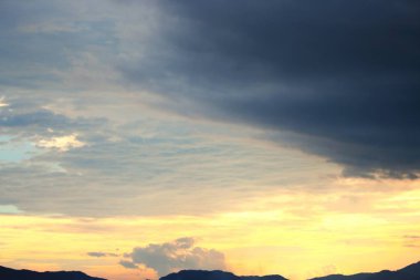 Gökyüzü ve gün batımı, güzel doğa, bulut  