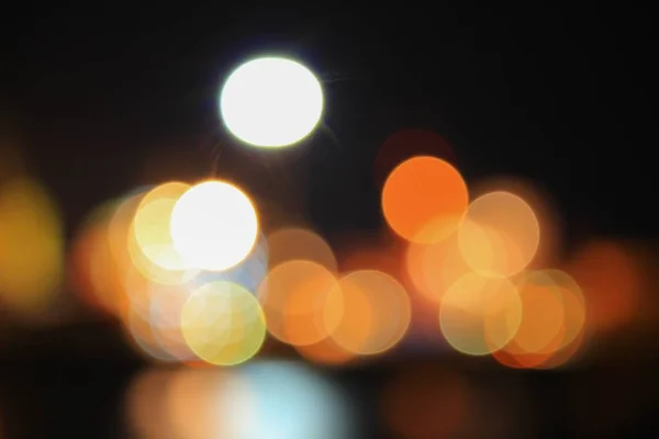 Abstrato bokeh luz da noite — Fotografia de Stock