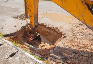 Boru su Onar'çalışma Ekskavatör
