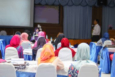 Üniversite öğrencilerinin bulanık arka plan