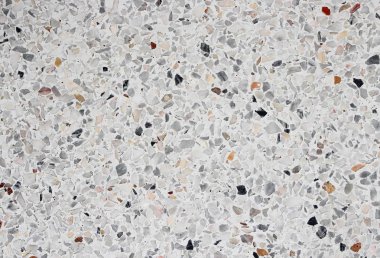 Doku, arka plan için terrazzo mermer zemin taş duvar.