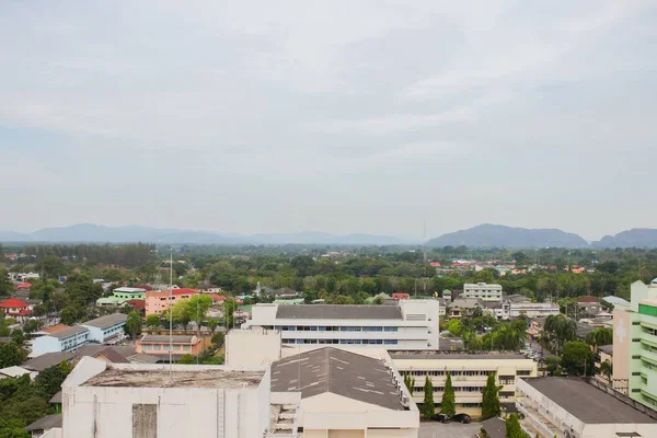 Paysage Vue de dessus ville Yala Thaïlande . — Photo