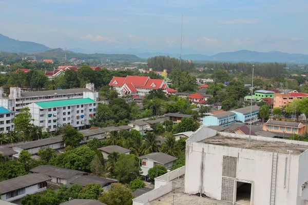 Landschaft von oben gesehen Stadt Yala Thailand. — Stockfoto