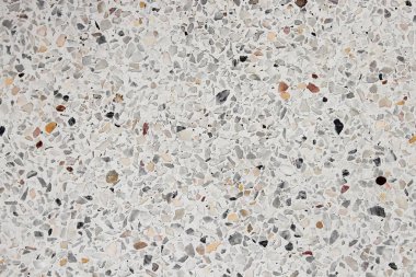 Doku, arka plan için Terrazzo Mermer yüzey zemin taş duvar