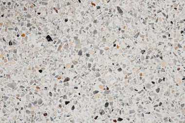 Doku, arka plan için Terrazzo Mermer yüzey zemin taş duvar