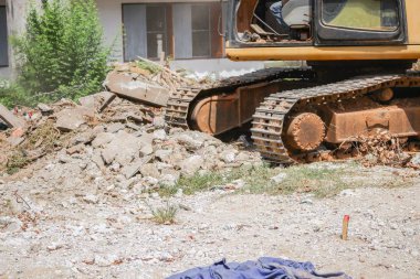 Ekskavatör, buldozer iş yıkım İnşaat