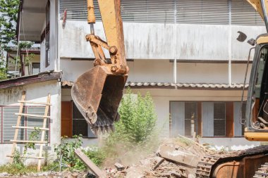 Ekskavatör, buldozer iş yıkım İnşaat