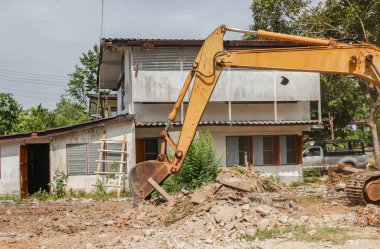 Ekskavatör, buldozer iş yıkım İnşaat 