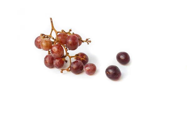 Grape red fresh on white background — Stock Photo, Image